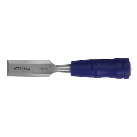 Prime-Line WORKPRO Wood Chisel, 1 in. Wide Blade, Hardened and Tempered Steel, Steel Caps, Blade Guards W043003